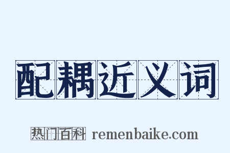 配耦近义词是什么意思的图片